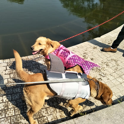 Pet Life Jacket Shark Mermaid Swimsuit