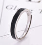 Men And Women Pair Ring Black And White Ring