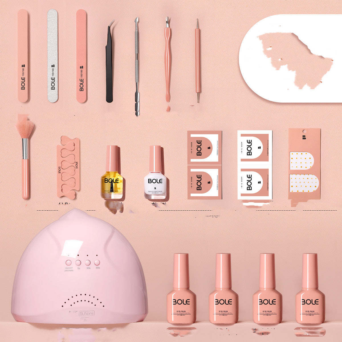 Miss Sugar Manicure Kit Set Up Shop For Nail Polish, Beginners Professional Home