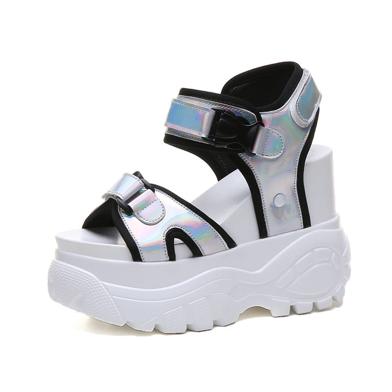 Womens Sandals Shoes Platforms Wedge Supper High Heel Chunky Sandals Thick Bottom