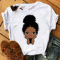 Black African Curly Girl T-Shirt