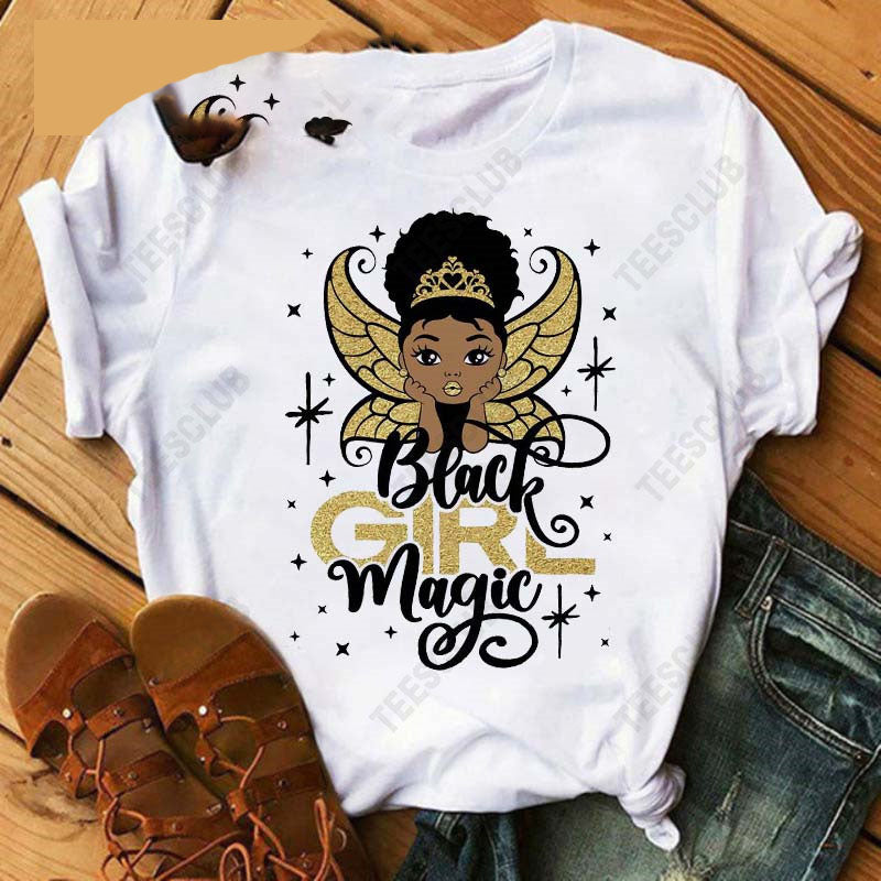 Black African Curly Girl T-Shirt