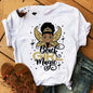 Black African Curly Girl T-Shirt