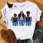 Black African Curly Girl T-Shirt