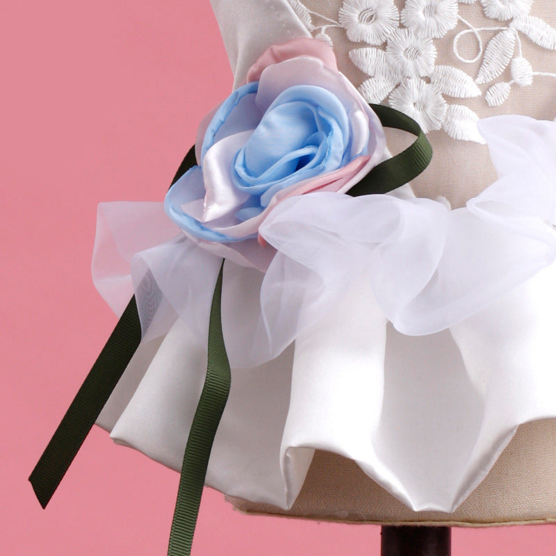 Pet Clothing Dog Clothes Korean Version Of Padded Pettiskirt Evening Dress Wedding Dress