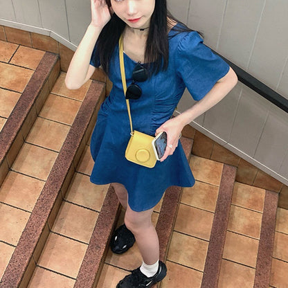 Chiffon Dress Women''s Summer Short Denim Skirt