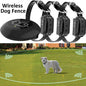 Pet Electronic Fence Training Dog Barking Stopper adjustable range radius from 0 up to 492 ft