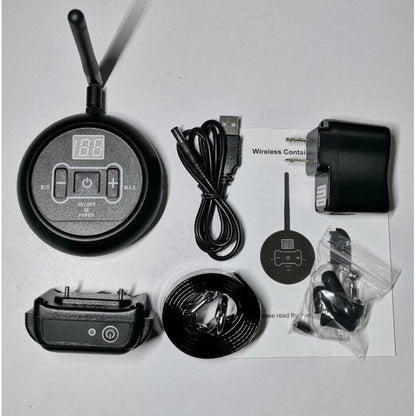 Pet Electronic Fence Training Dog Barking Stopper adjustable range radius from 0 up to 492 ft
