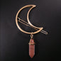 Moon Natural Stone Hexagonal Gemstone Hairpin Hair Ornament