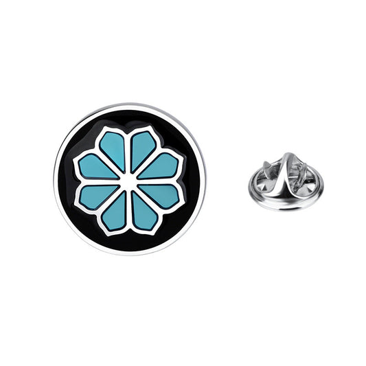 Enamel Flower Shape Man Lapel Pin Brooches Pins Fine Gift For Men