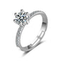 Forest zircon ring women