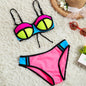 Split swimsuit bikini girls swimwear