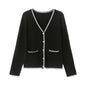 Knit sweater retro temperament blouse cardigan women