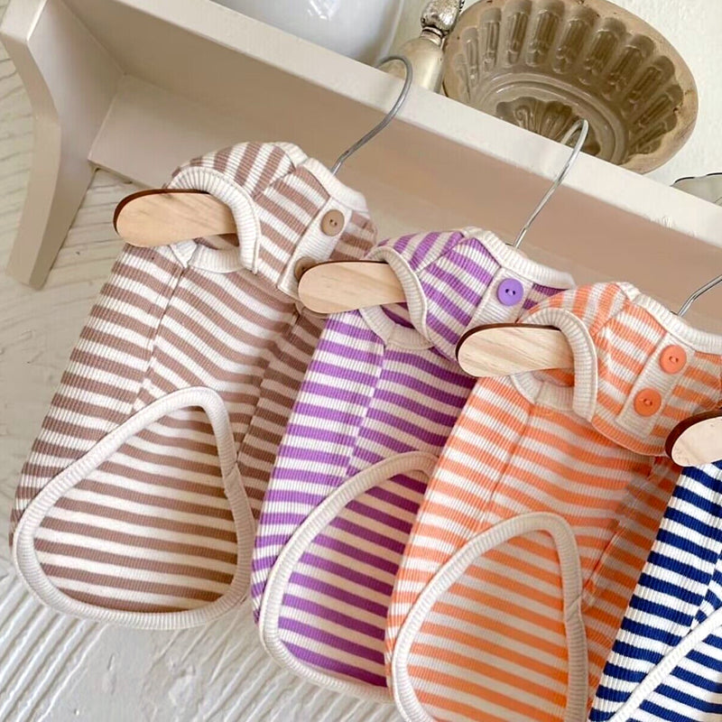 Summer Thin Pet Stripe Tank Top