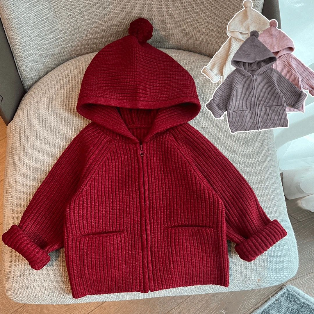 Western Style Kids' Sweater Knitted Cardigan