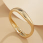 Exaggerated Metal Texture Light Luxury Geometric Irregular Wide Version Personalized Bracelet Female