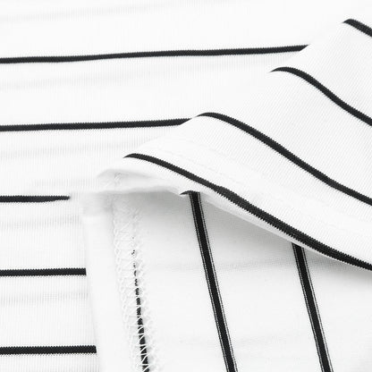 Ladies Maternity Care Striped Top T-Shirt Long Sleeve Breastfeeding