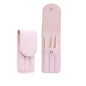 Three-piece eyebrow tweezers set