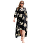 Irregular plus size dress