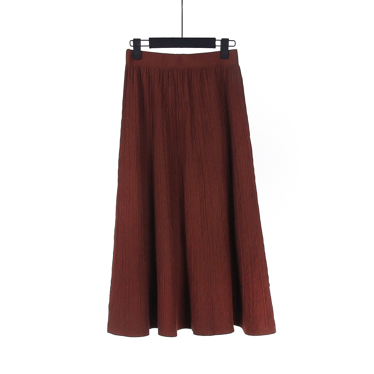 Long skirt knitted sweater dress