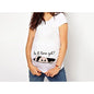 Plus Size Short Sleeve Maternity T-Shirt