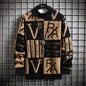 Fashion Color Contrast Stripe Warm Knitwear For Men