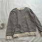Striped Sweater Women Japanese Loose Student Blouse Women
