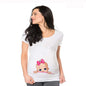Plus Size Short Sleeve Maternity T-Shirt