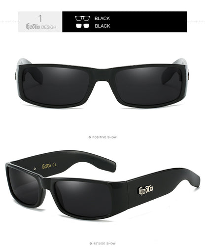 Fashion Brand Plaid Hip Hop Fashion West Coast Polarized Sunglasses