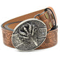 Personality Student Trendy Printing Engraving Smooth Buckle Knife Embossing Belt