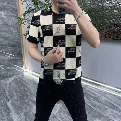 Men's Summer Short-sleeved Undershirt Stylish Casual