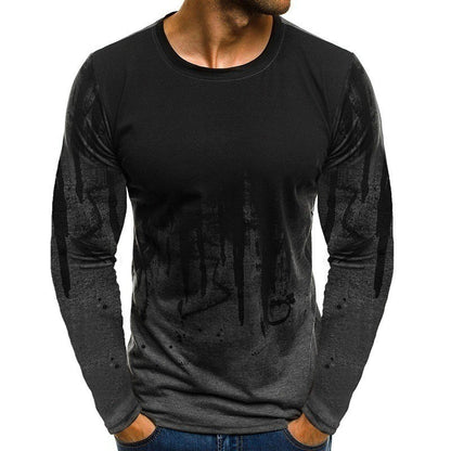 Men's Autumn And Winter T-shirt Fashion Sports Long Sleeve