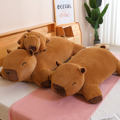 Plush Capybara Floor Mat Bed With Leg-supporting Large Capybara Capybara Pillow