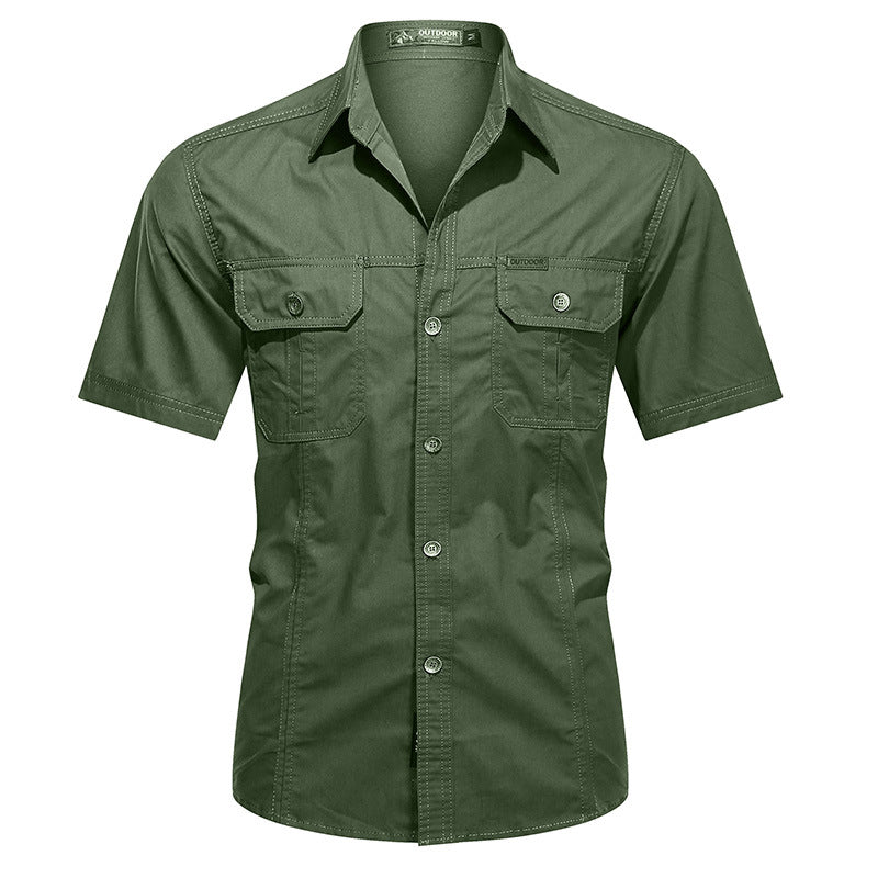 Summer Military Uniform Short-sleeved Shirt For Men