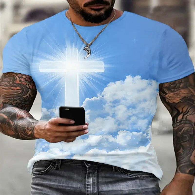 3D Printed Animal Style Vintage Quick-dry T-shirt