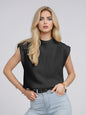 European And American Style Women Turtleneck Vest Sweater