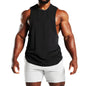 New Fitness Wide Shoulder Vest Men's Solid Color Sports Casual