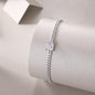 Resolute - Set With Top-quality Moissanite, Fashionable And Light Luxury Jewelry Silver Bracelet S925, Silver-plated Platinum