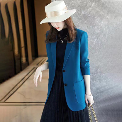 Women's Plus Size Small Blue Suit Jacket