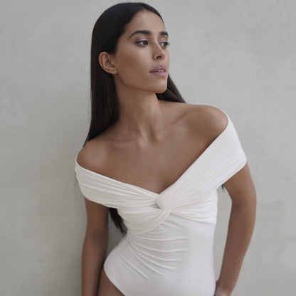 Cross Large V-neck Off Shoulder Jumpsuits Women