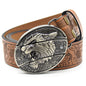 Personality Student Trendy Printing Engraving Smooth Buckle Knife Embossing Belt