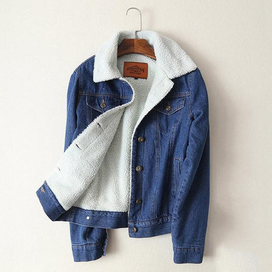 Lambswool Denim Coat