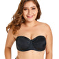 Non-slip strapless bra