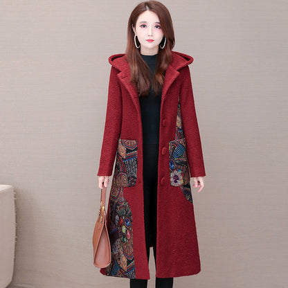 Interlock tweed jackets medium length for women