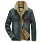 Denim Jacket Men's Denim Jacket Style Plus Size Plus Velvet Coat Cotton Coat