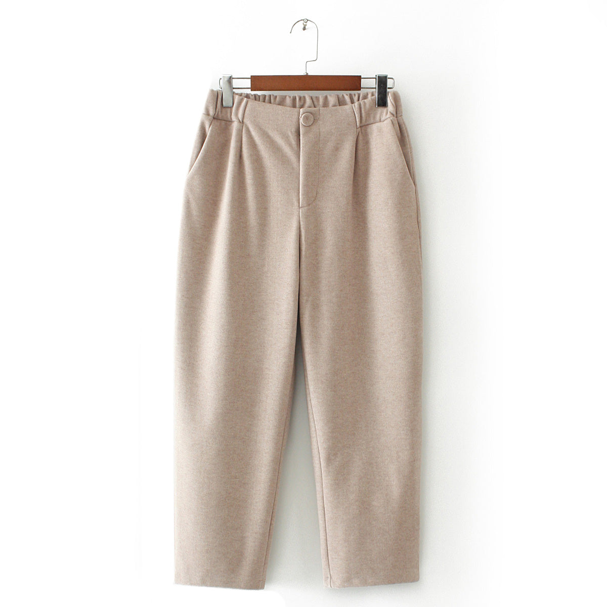 Cropped pants plus size woolen harem pants