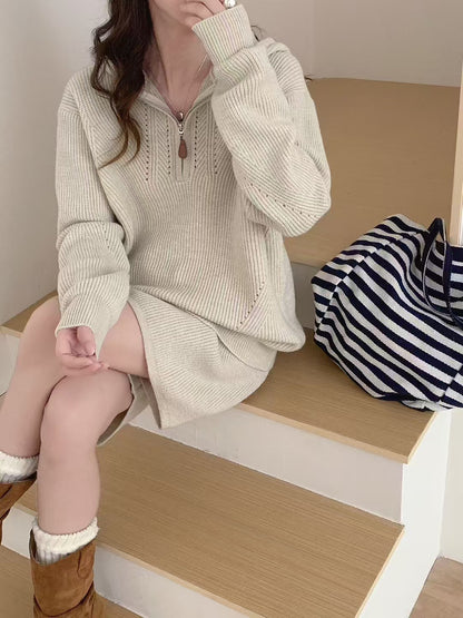Sweater Straight Pants Two-piece Set