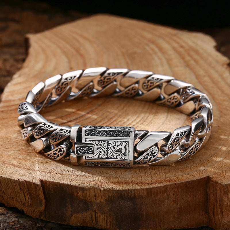 Trendó 925 sterling silver Cuban bracelet men