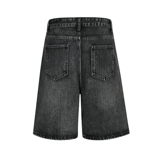 Retro Washing Water Denim Shorts Men