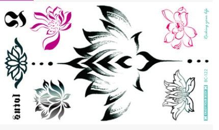Supply new color tattoo stickers waterproof personality fashion chest stickers sternal stickers tattoo stickers tattoo